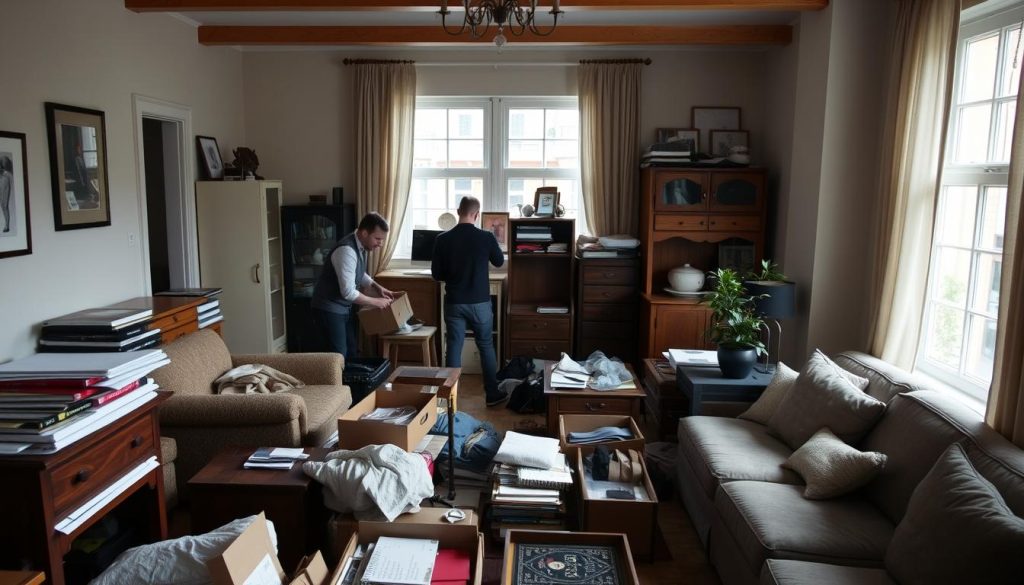 Professionell dödsbo tömning i Göteborg med sortering av möbler och personliga tillhörigheter