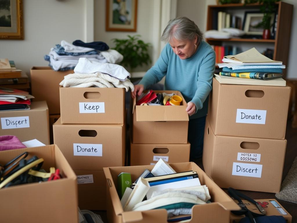 Sortering av föremål i ett dödsbo i Göteborg Sortering av föremål i ett dödsbo i Göteborg